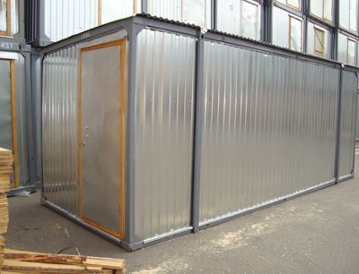 Блок-контейнер из металла для рабочего персонала